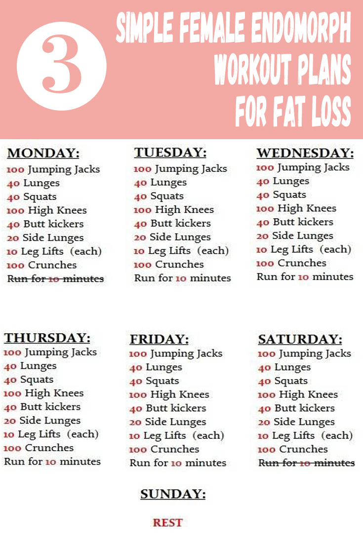 3 Simple Female Endomorph Workout Plans For Fat Loss