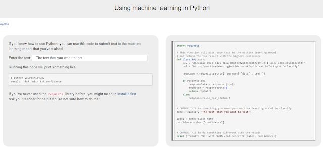 Usamos ML en Python.