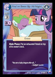 My Little Pony You've Been Up All Night Canterlot Nights CCG Card