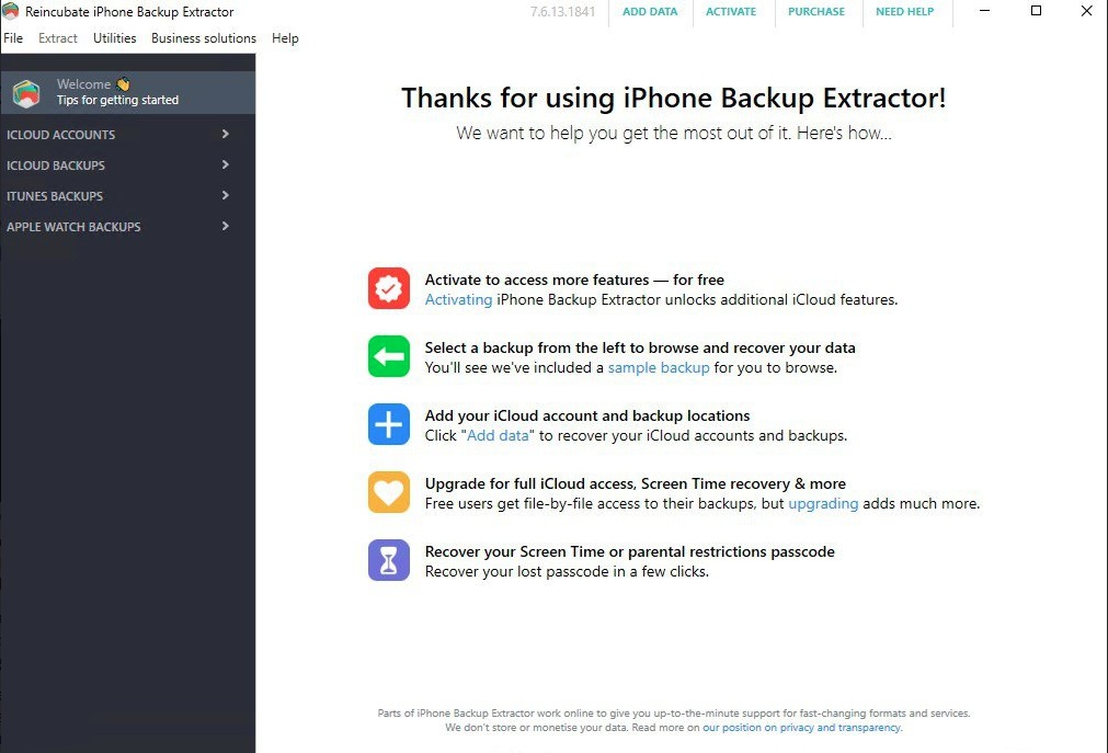 iphone backup extractor windows