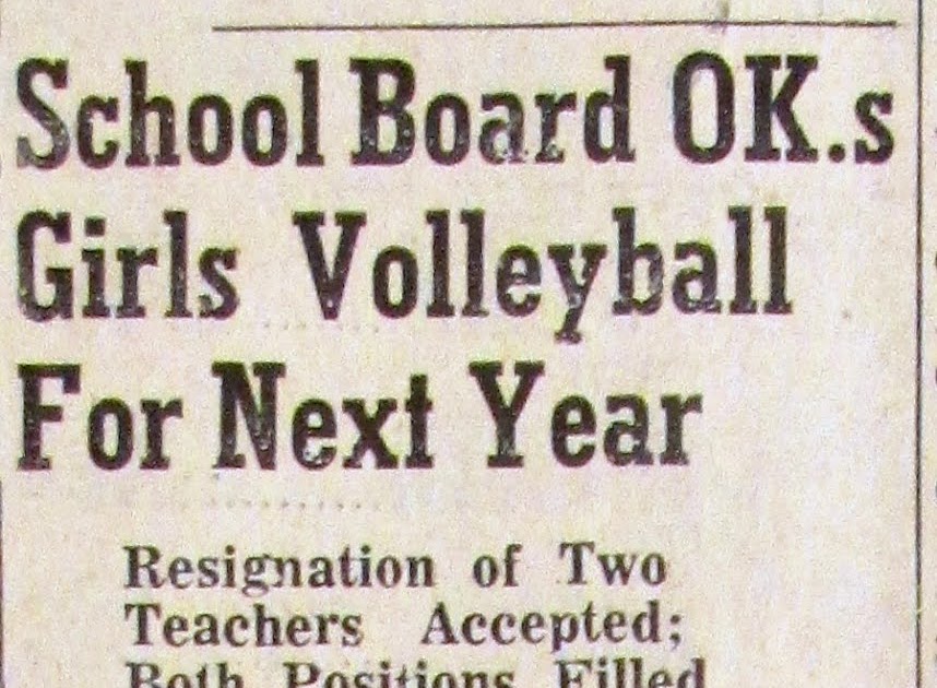 Sutton Nebraska Museum Girls' Athletics Approved 1971