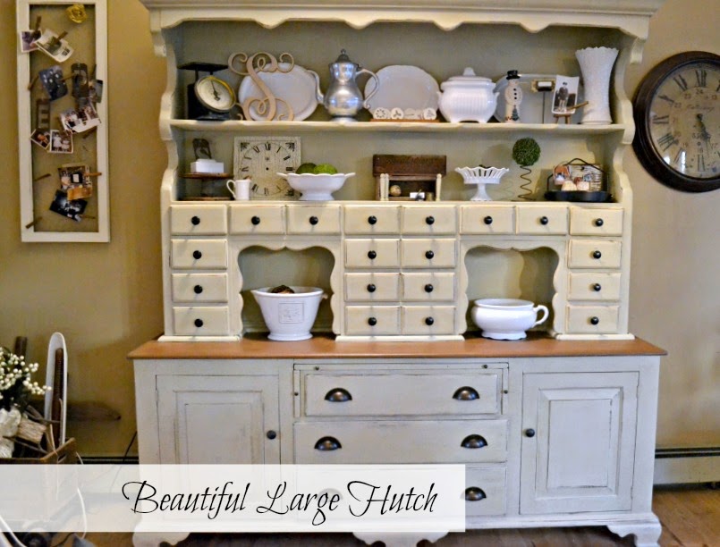 a monster hutch turned French Country www.homeroad.net