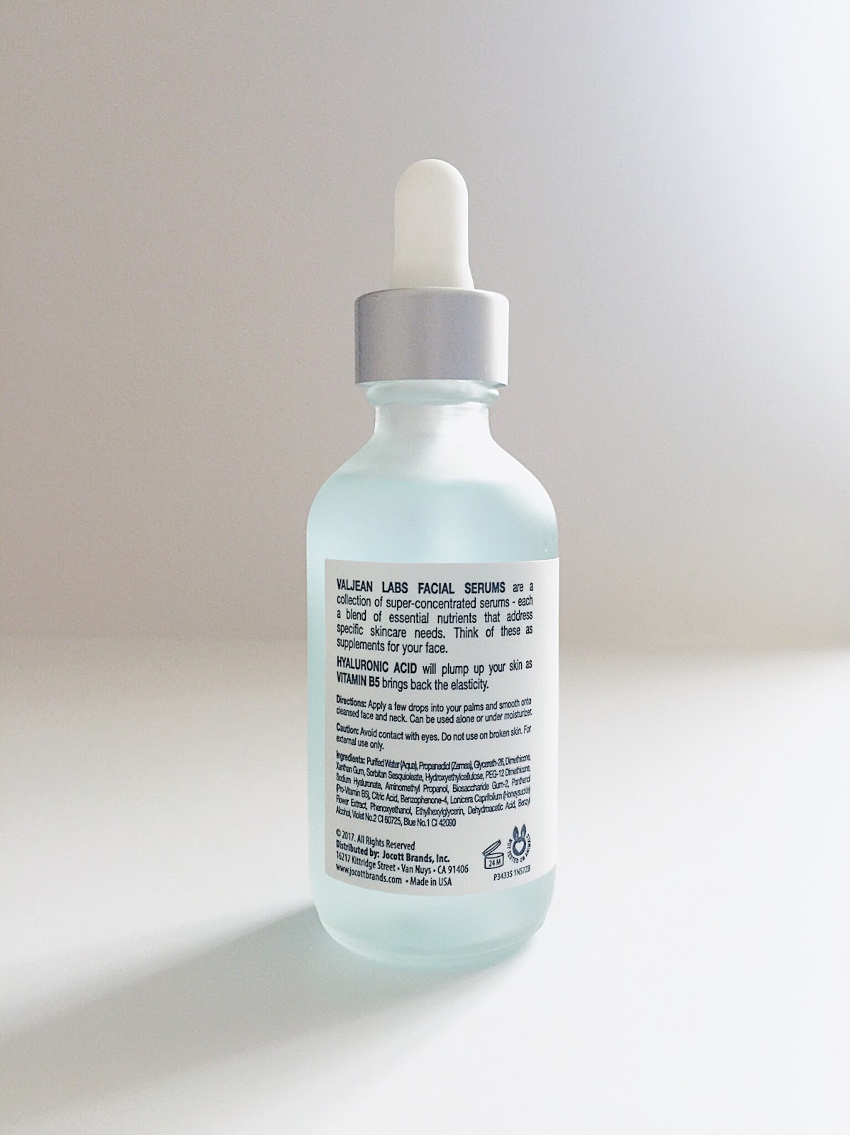[Valjean Labs] Hydrate, Hyaluronic Acid + Vitamin B5 Facial Serum