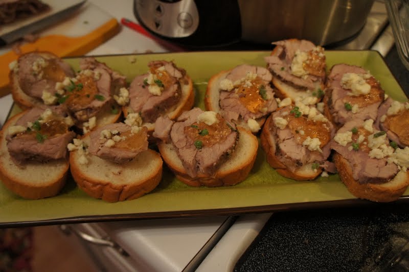 Something Yummy for your Tummy!! Spiced Pork Tenderloin Crostini