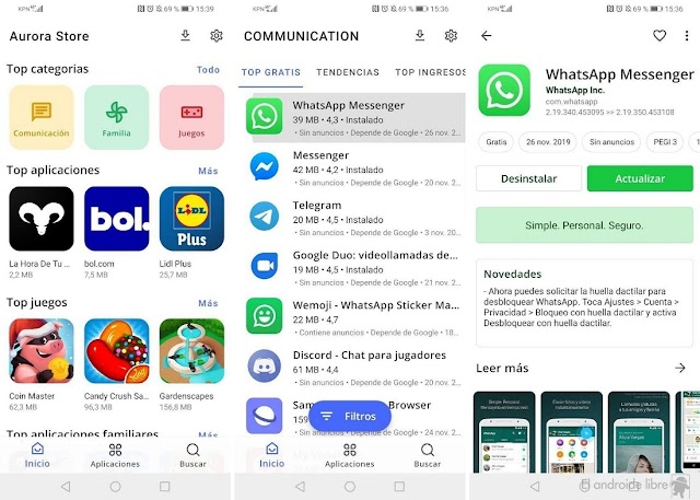 متجر تحميل التطبيقات والألعاب Aurora Store للأندرويد آخر إصدار