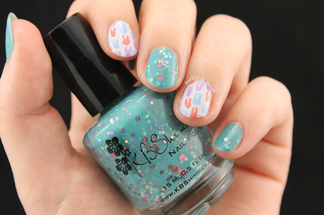 Tooth Nail Art Featuring KBShimmer Laugh Myself Lily & piCture pOlish LakoDom