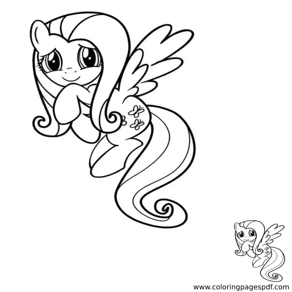 Coloring Page Of Fluttershy
