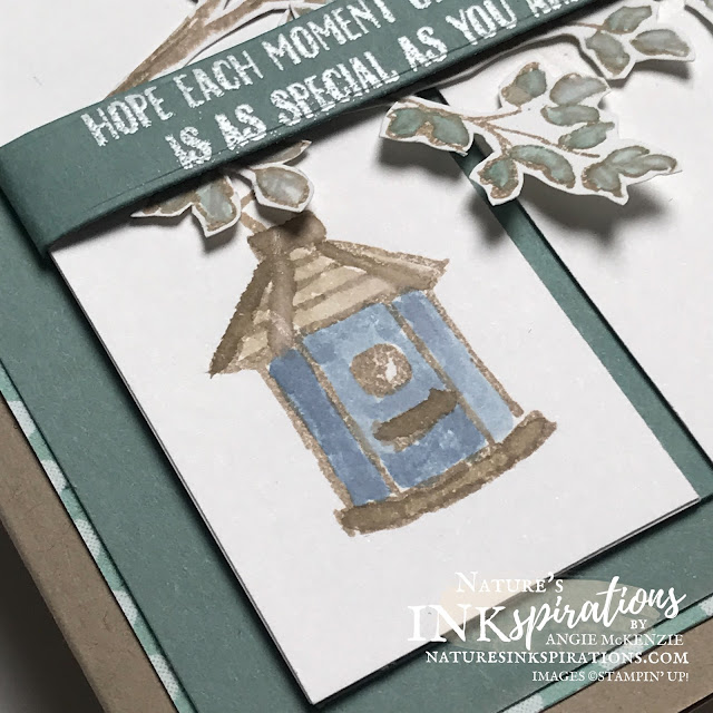 By Angie McKenzie for the Crafty Collaborations Crafty Challenge Blog Hop; Click READ or VISIT to go to my blog for details! Featuring the Garden Birdhouses Photopolymer Stamp Set and the Through It Together Cling Stamp Set along with the Pattern Party 12" x 12" Host Designer Series Paper from the 2021-2022 Annual Catalog by Stampin' Up!; #sketchchallenge #incolorscollection #gardenbirdhouses  #throughittogether #fussycutting #watercoloring #getwellcards #layeredcards #cardtechniques #craftychallengebloghop #stampinup #naturesinkspirations #makingotherssmileonecreationatatime