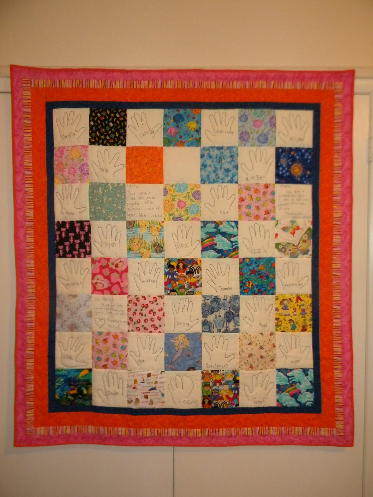 Matilda Quilts Kindergarten Memory Quilt