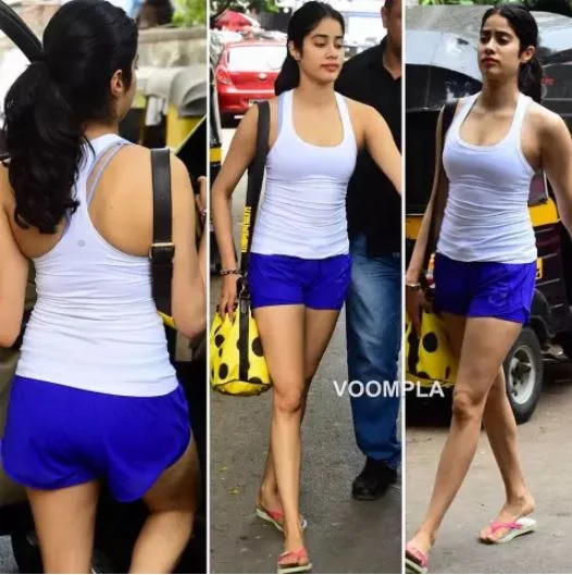 jhanvi kapoor in shorts