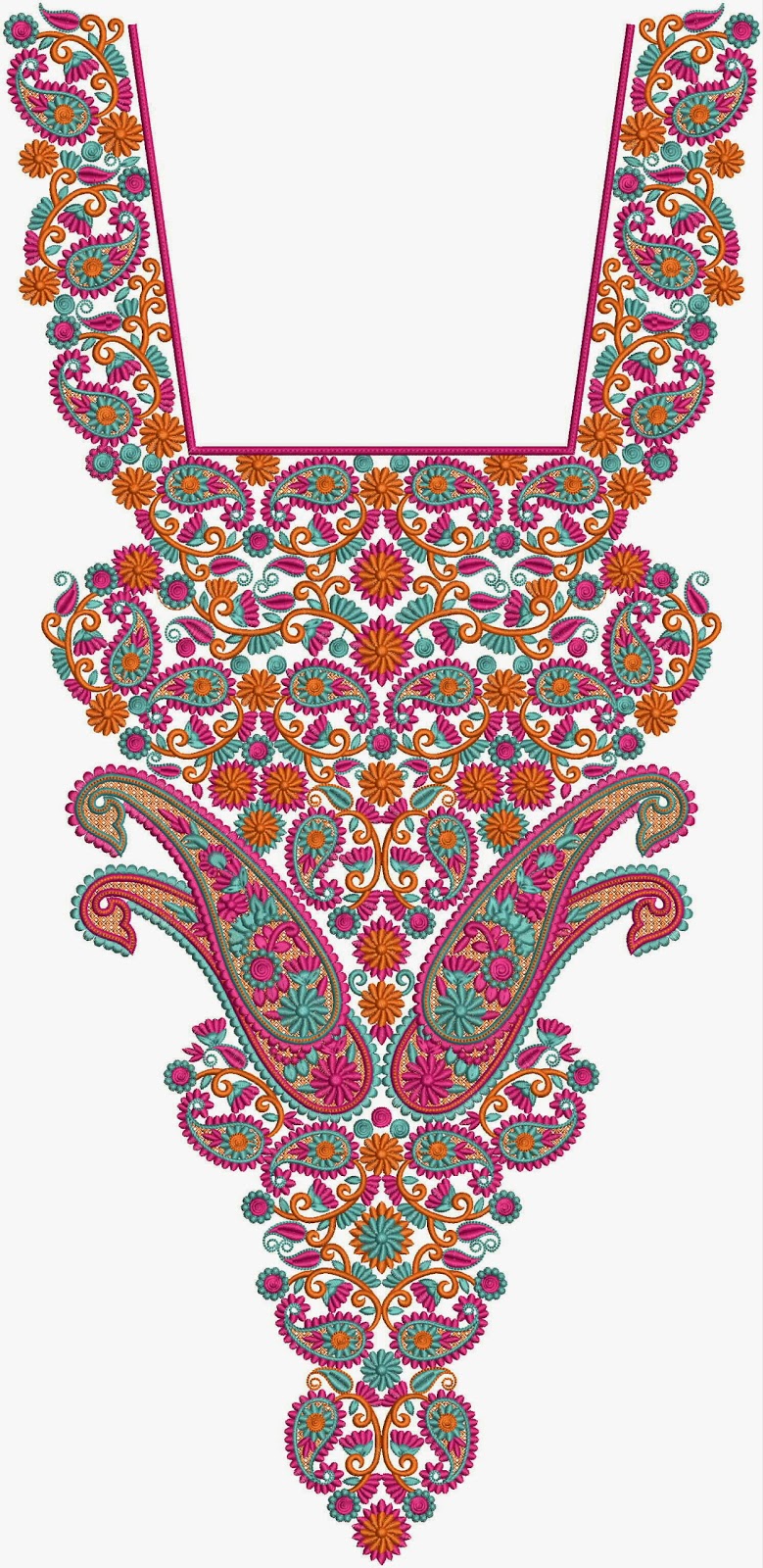 EmbDesignTube Indian Art Work Neck Embroidery Designs