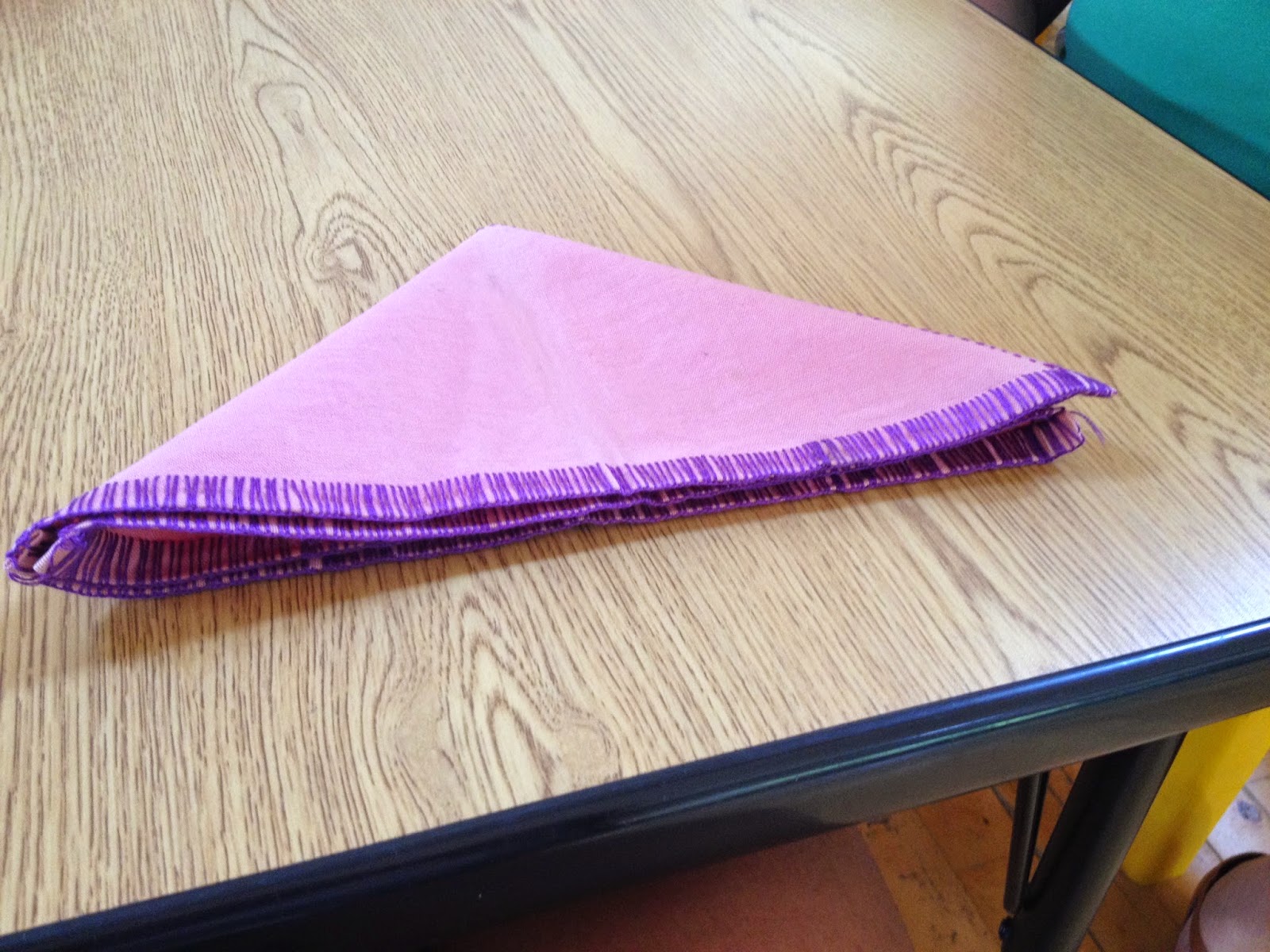 Evergreen Montessori House Everyday Montessori Folding a Napkin