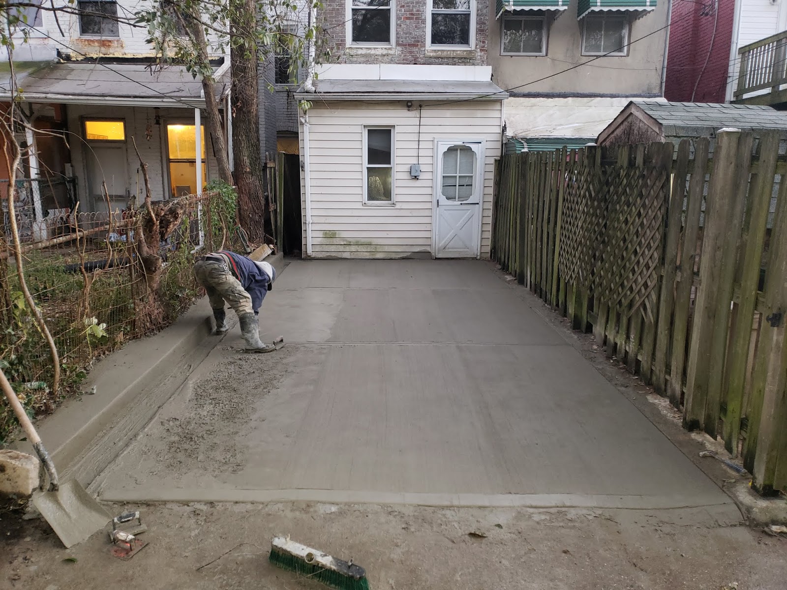 Custom Stoneworks & Design Inc. New Parking Pad in Hampden Baltimore