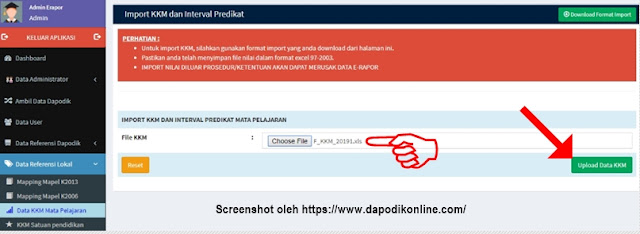 Upload Data KKM