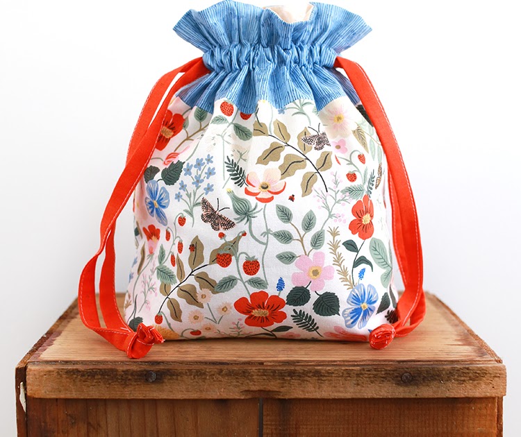 In Color Order: Sew Along: Lined Drawstring Bag Video Tutorial