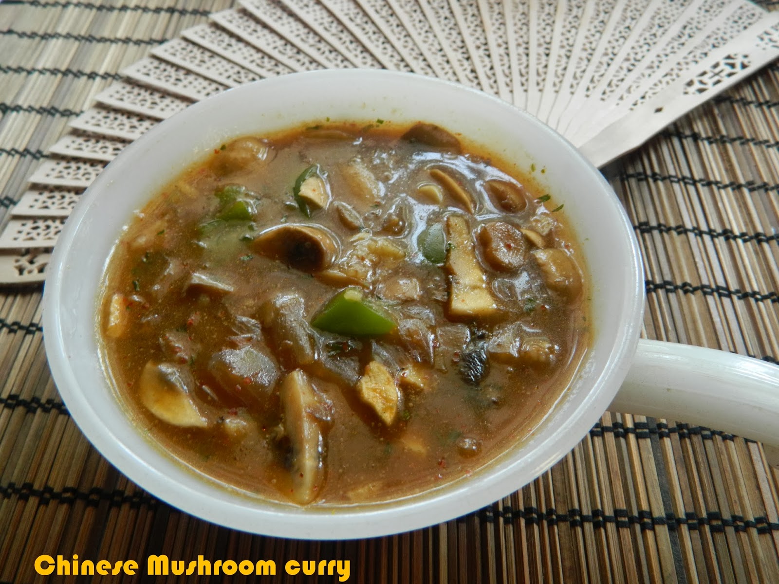 Geeths Dawath : Chinese mushroom curry