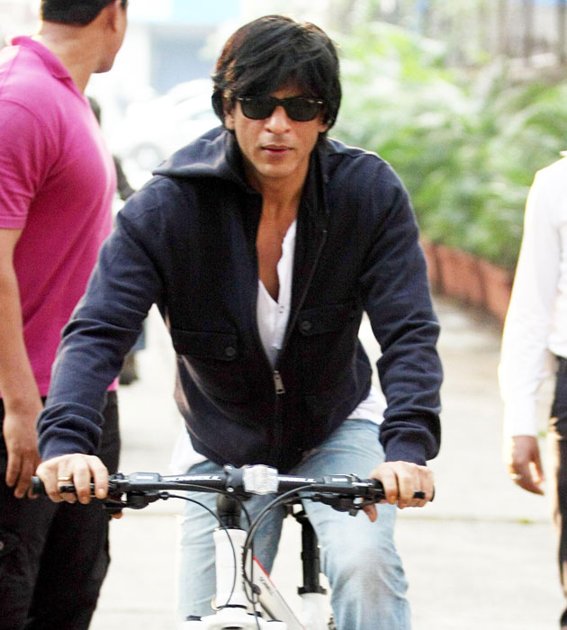 Khan on Bike