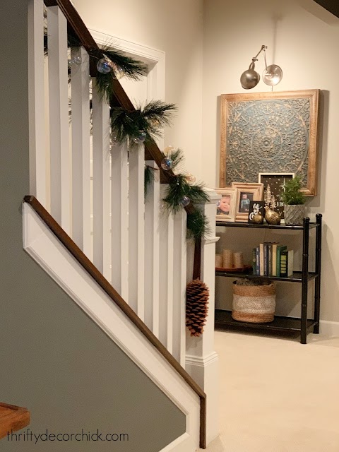 Table on wall with sconce