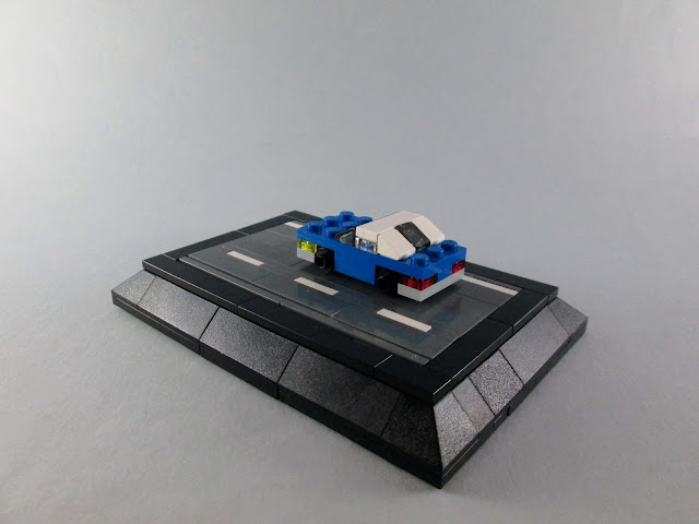 MOC LEGO Carro azul em micro escala