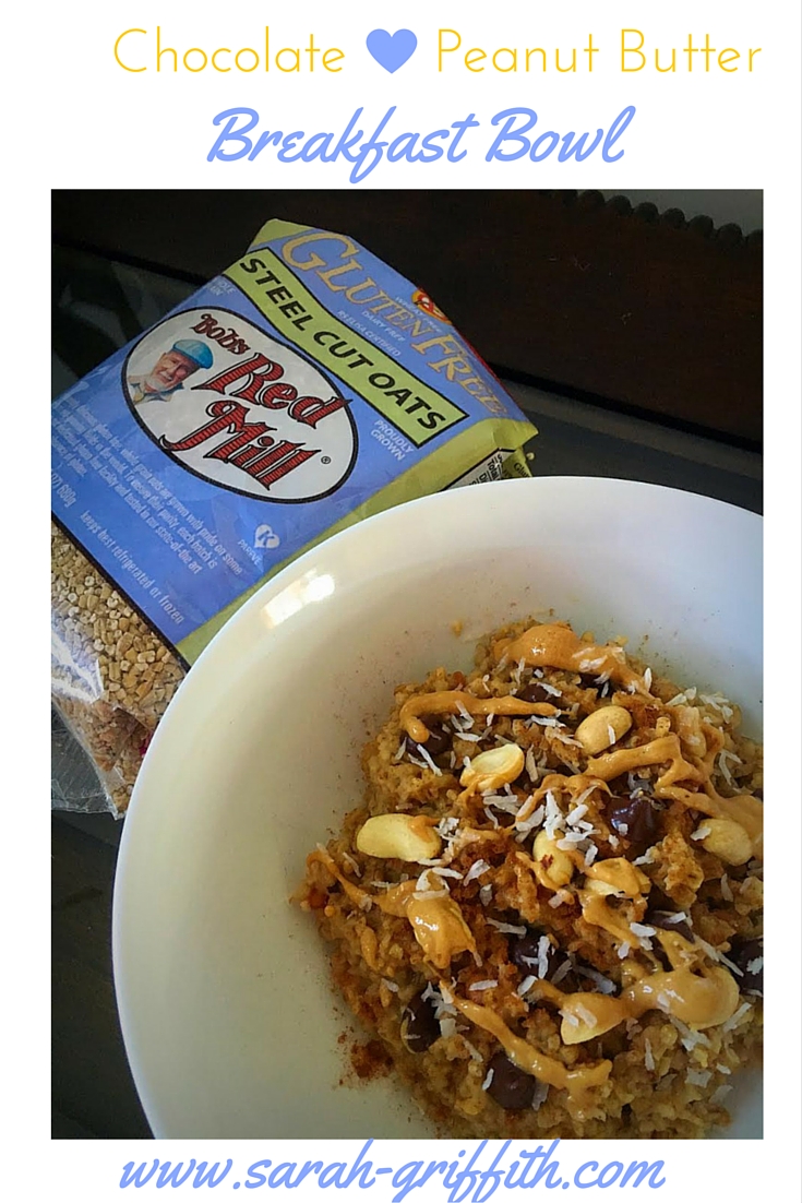Sarah Griffith Chocolate Peanut Butter Breakfast Bowl