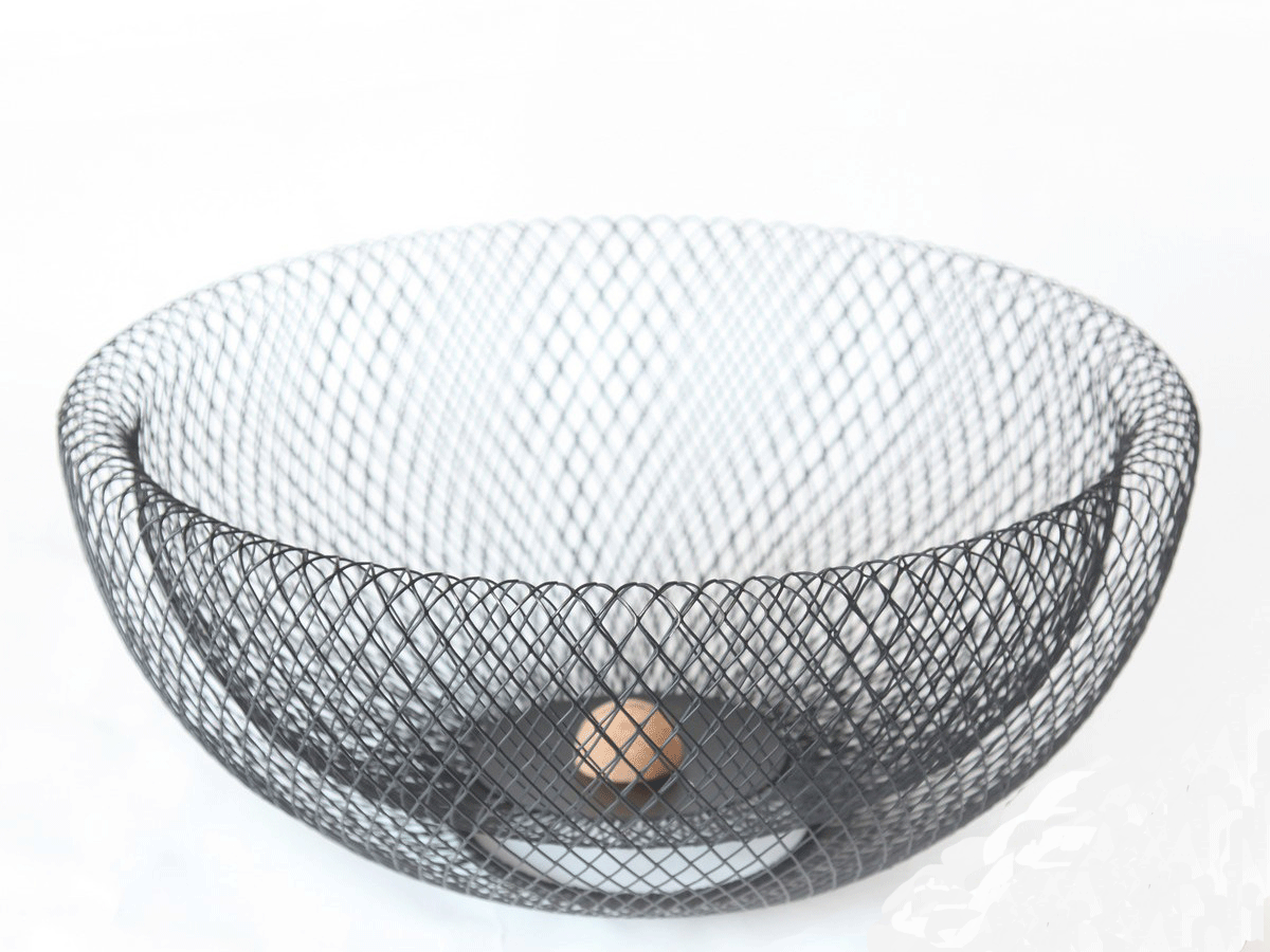 μεταλλικό διακοσμητικό μπολ σαλατιέρα nest χρώμα μαύρο άσπρο μπλε κόκκινο μέντα design metal decorative bowl salad bowl nest black white blue red mint