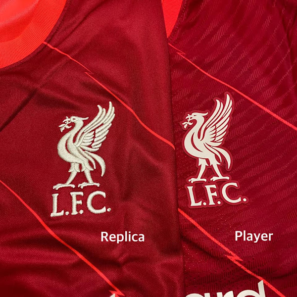 Nike Liverpool 2021-22 105 GBP Authentic vs 70 GBP Replica Kit - Footy ...