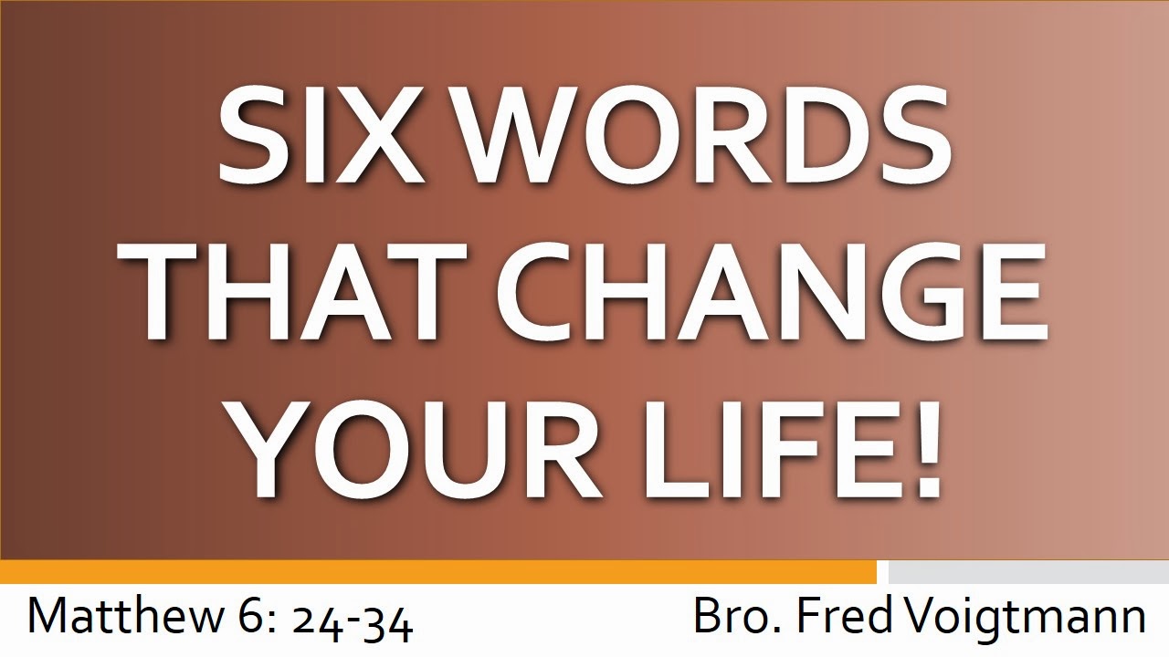 Tagalog Fellowship Six Words That Change Your Life!