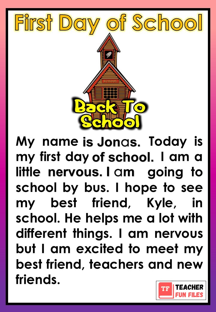 Teacher Fun Files English Reading Materials for Kids