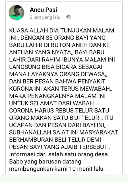 Warga Payahe Mendadak Makan Telur Rebus Tengah Malam,Akibat HOAX Mujizat Bayi Baru Lahir Bisa Bicara Layaknya Orang Dewasa 7 WhatsApp%2BImage%2B2020 03 26%2Bat%2B01.28.37