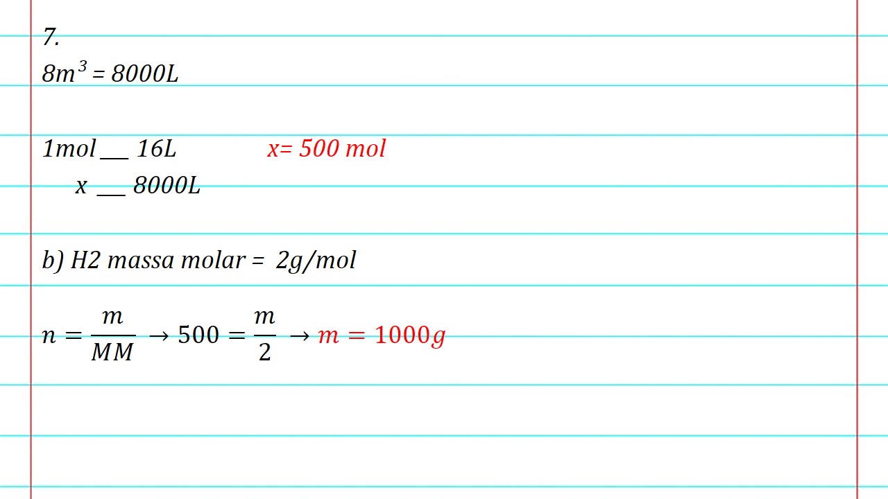 Química Mista: Exercícios Resolvidos/Lista de Exercícios:Comportamento