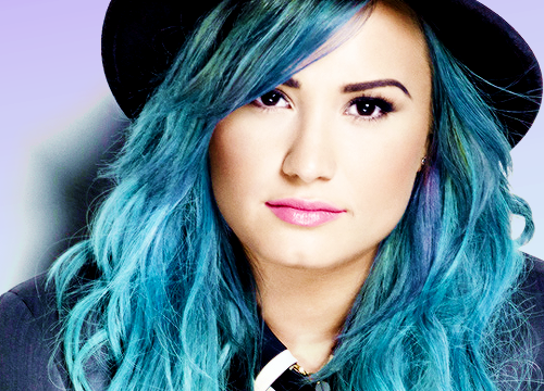 1. Demi Lovato's Bold Blue Hair Transformation - wide 5