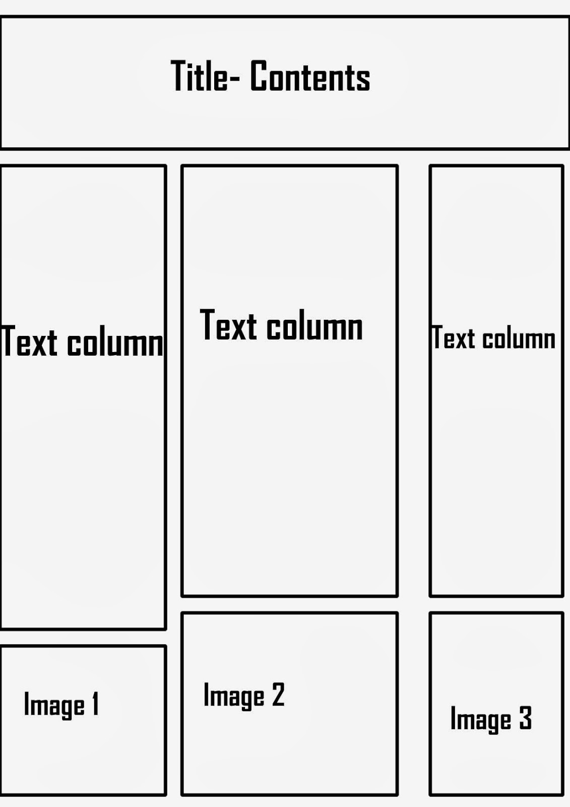 Phoebe's AS Media course work: Contents Page Layouts.