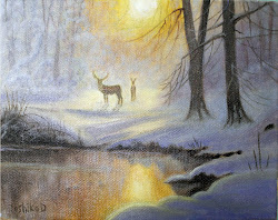 winter scene painted jesus painting artist toshiko estevez academy copy