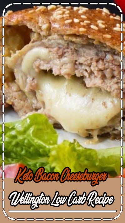 Bacon Cheeseburger Wellington Low Carb Recipe for Keto diet.