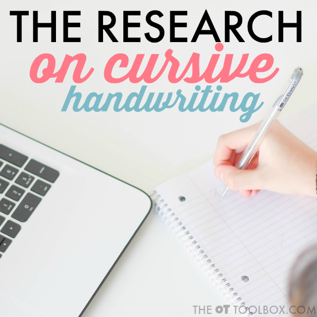 cursive writing and brain development research