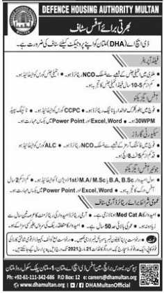 Today latest Jobs DHA Defence Housing Authority March 2021 Apply Now Today latest Jobs DHA Defence Housing Authority March 2021 Apply Now