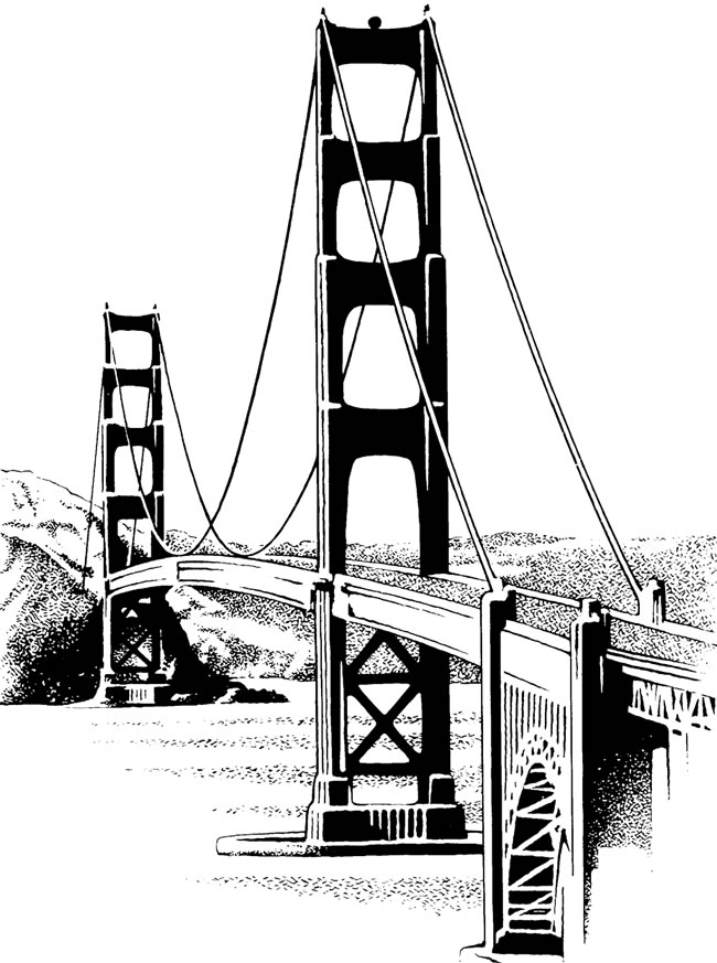 golden gate bridge clipart - photo #19