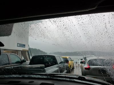 On the Cortes ferry to Quadra Island