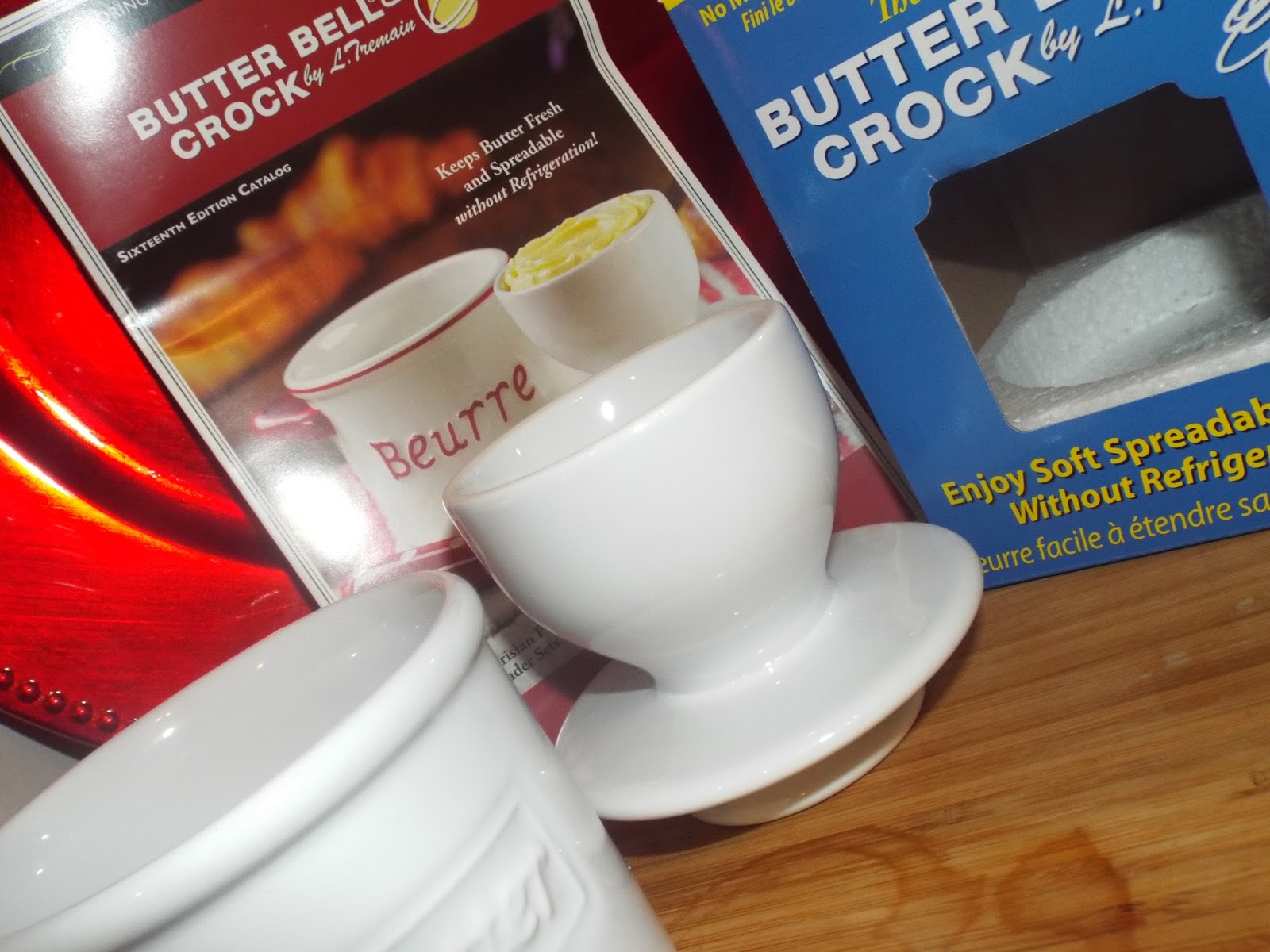 The Original Butter Bell Crock Opened