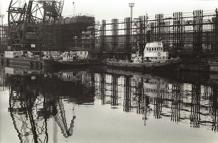 Gdansk, chantiers navals, Stocznia Gdanska, Solidarnosc, © L. Gigout, 1990