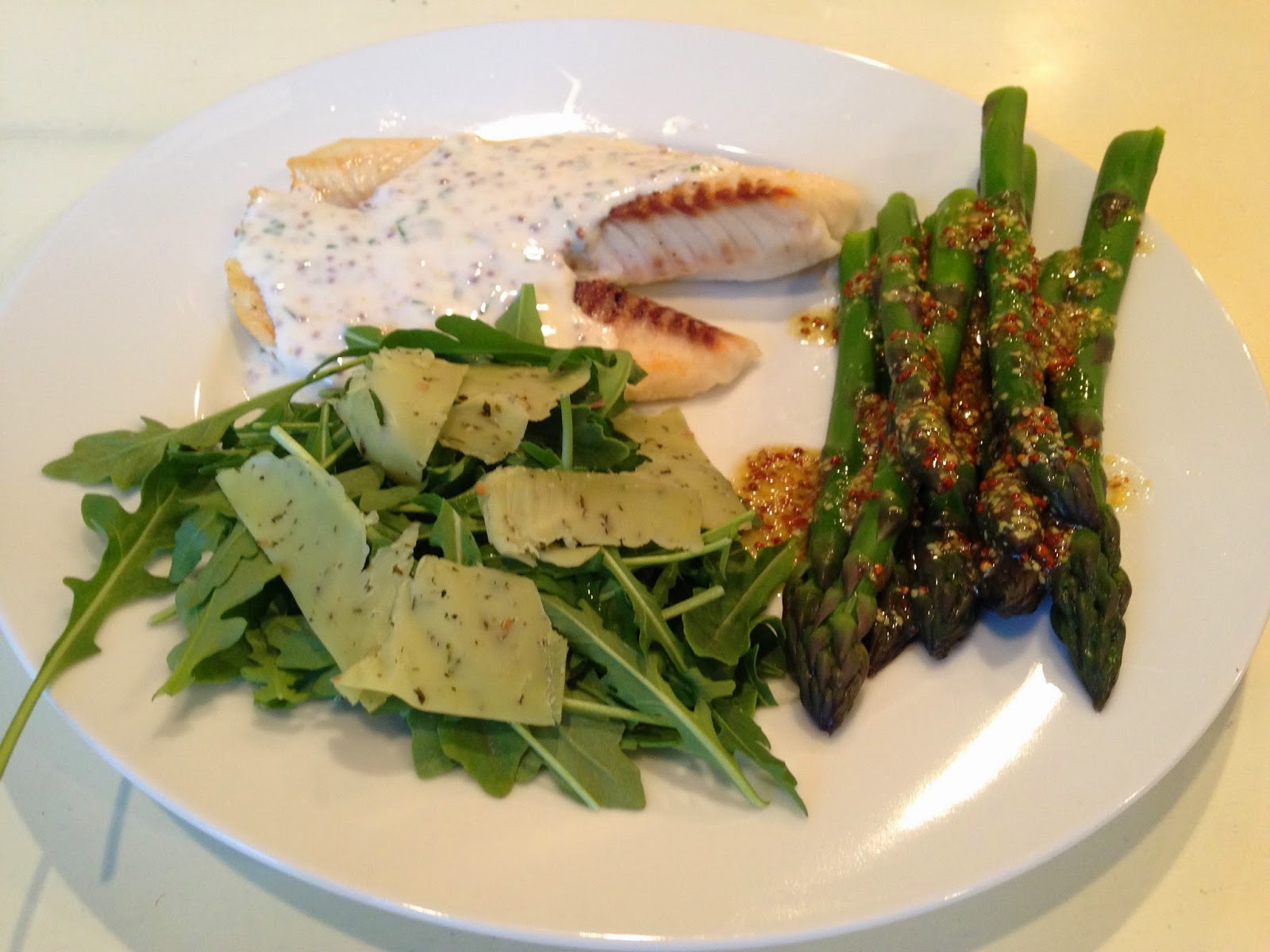 The Sweat Life Broiled Tilapia with a MustardChive Sauce