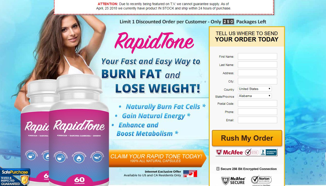 Fitnessexpertadvice Rapid Tone Ketone Most Sale Weight Loss Pill