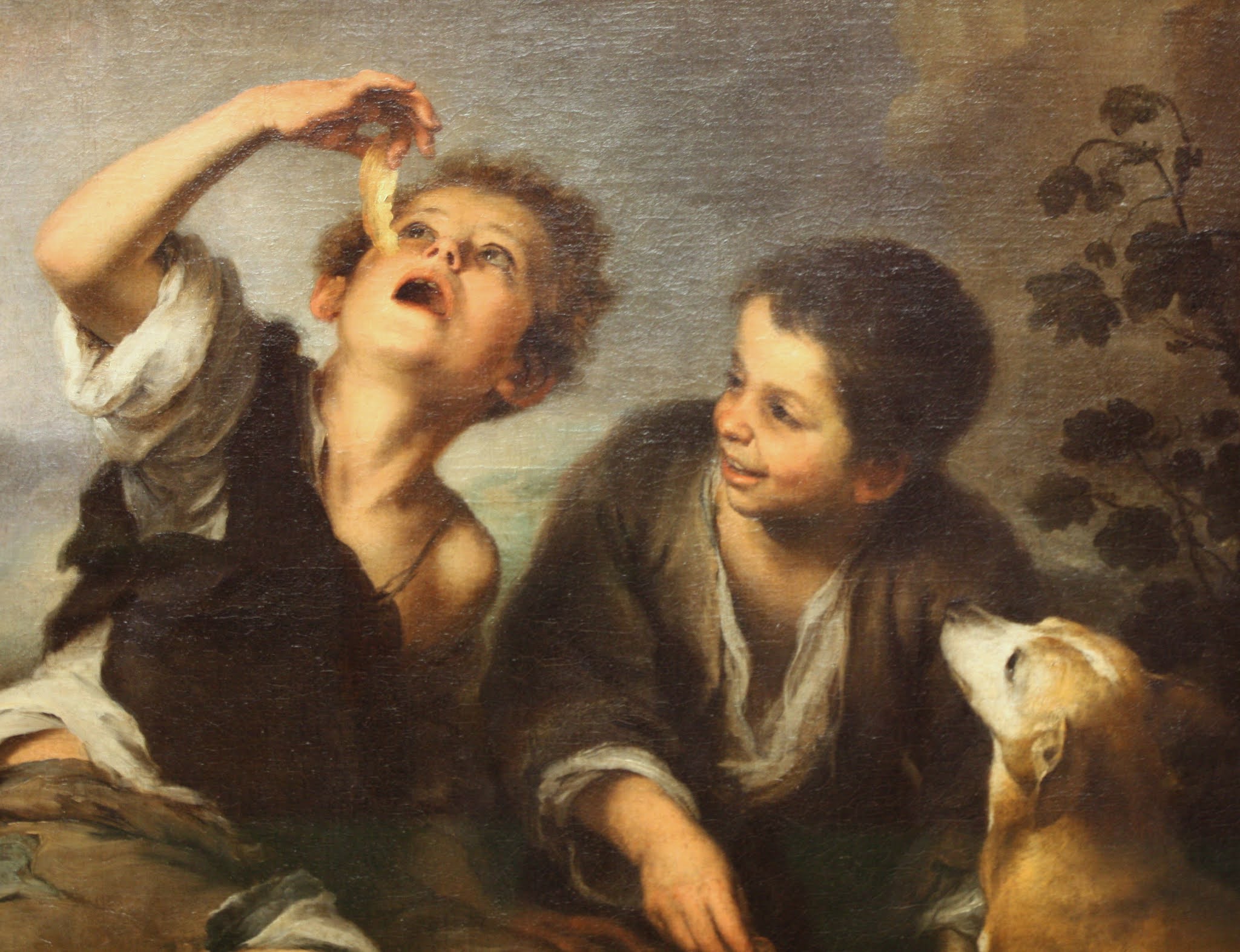 Мурильо мальчик с собакой. Бартоломео Эстебан Мурильо автопортрет. Бартоломе Эстебан Мурильо кухня ангелов. Бартоломе Эстебана Мурильо (1618 – 1682). Бартоломе Эстебан Мурильо. «Мальчики с дыней и виноградом», 1646 г..