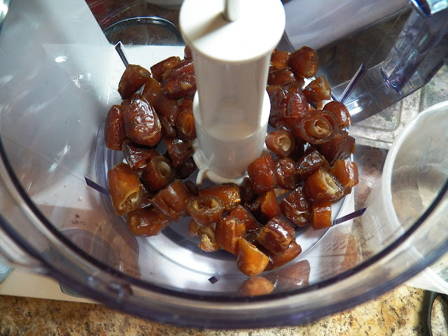 Dates in food processor