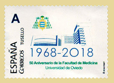 filatelia, facultad, medicina, Oviedo, sello personalizado, tu sello, sello