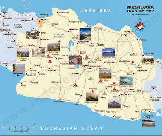 Peta Wisata dan Rute Objek Wisata Jawa Barat