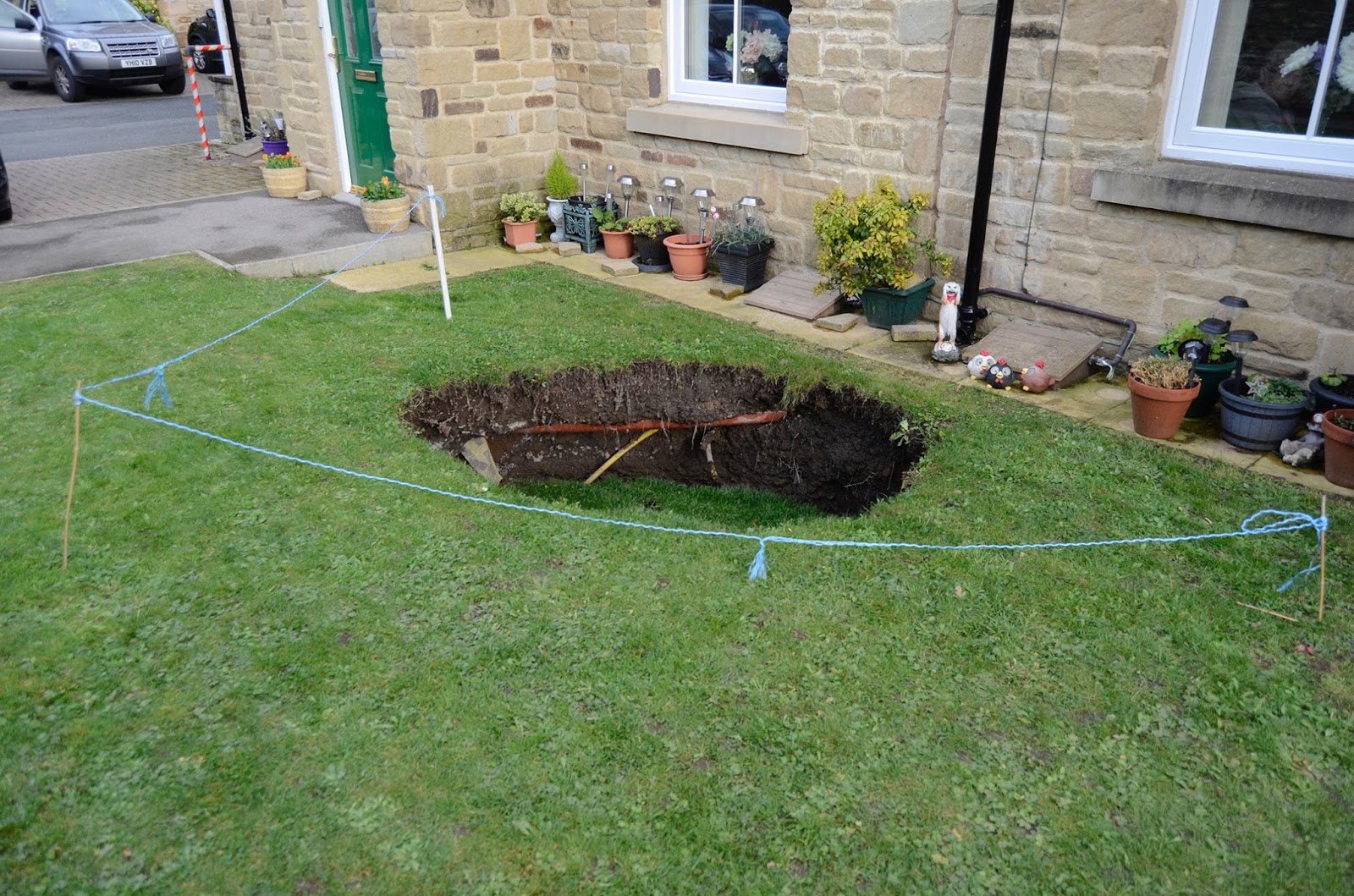 Teesdale Mercury That sinking feeling as hole opens up yards for a row