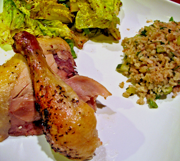 Why discover the world Roasted Chicken with brown rice Stuffing