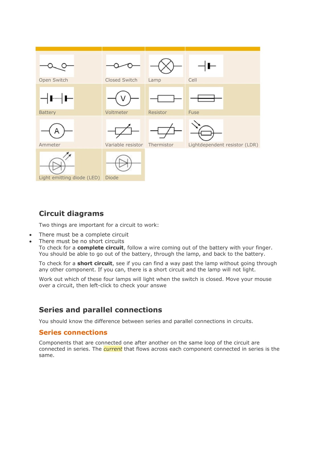Current and voltage in electrical circuits - Gallery Of Electronic