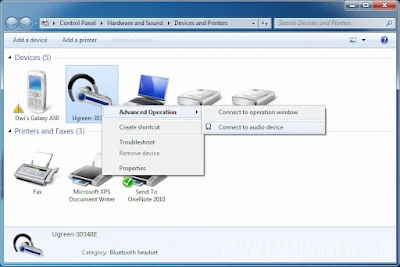 Langkah Connect Bluetooth Windows 7